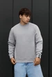 Свитшот мужской стаф серый меланж базовый на флисе Staff gray melange basic fleece XL (403312) - изображение 1