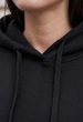 Женское худи Стаф черное оверсайз на флисе базовое Staff ti black oversize fleece XS (403325) - изображение 3