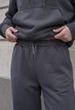 Спортивный костюм женский Стафф темно-серый оверсайз на флисе базовый Staff sem dark gray oversize fleece XS (403936) - изображение 3