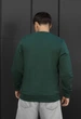 Мужской свитшот стаф зеленый базовый на флисе Staff green basic fleece L (403454) - изображение 2