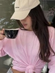 Жіночий лонгслів рожевий однотонний кофта базова ELLE Oversize (404408) - зображення 8