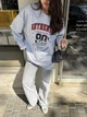 Женский Лонгслив Оверсайз Серый С Принтом Authentic Oversize (403873) - изображение 1