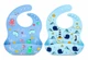Нагрудник силіконовий Кити, Power Blue/ Baby Blue 2 pcs - изображение 2