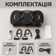 Виброплатформа для фитнеса с эспандерами, 99 режимов, до 180 кг, вибрационный тренажер для похудения, массажа и укрепления мышц с пультом и дисплеем, черная - изображение 5
