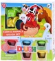 Zestaw Playgo Farma z gliną i zwierzętami 6 garnków z gliną i akcesoriami (8200) (4892401082008) - obraz 1
