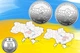 2 монети x 10 гривень 2026 "Ми сильні. Ми разом. Кіровоградська + Дніпропетровська область" у капсулах, UNC - зображення 1