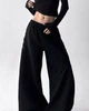 UNISEX oversize брюки с декоративной шнуровкой сбоку / Черный 42-50 / BASED 0227520 - изображение 3