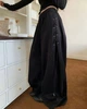 UNISEX oversize брюки с декоративной шнуровкой сбоку / Черный 42-50 / BASED 0227520 - изображение 6