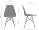 Пластиковый обеденный синий стул Aster RL Wood АМФ - изображение 2