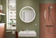 Дзеркало Hansgrohe Xarita Lite S 700 з круговим LED світильником matt white 54966700 - зображення 6