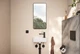 Дзеркало Hansgrohe Xarita Lite Q 360 700 з горизонтальним LED світильником matt black 54955670 - зображення 4
