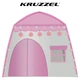 Дитячий ігровий намет будиночок Kruzzel 126x130x90 см з LED гірляндою Рожевий намет для дівчаток для дому та саду - зображення 8