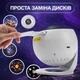 Ночник-проектор звёздного неба 360° планетарий детский, таймер сна, двенадцать слайдов галактика космос, USB светильник - изображение 6