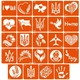 Набор для био-тату Fresh Tattoo Я люблю Украину хна от 6 лет 2 конуса 24 трафарета - изображение 2