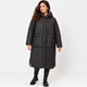 Жіночий двосторонній стьобаний плащ з капюшоном RIVALDI MKRIVM-151 - 58, Чорний - зображення 1