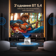 Портативный смарт-проектор HY350 Max Allwinner H726 Android 14900 ANSI Full HD 1080P Wi-Fi 6 Bluetooth 5.4 автофокус 360° - изображение 3