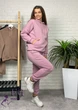 Женский утепленный спортивный костюм худи и джоггеры розовый 42-44 - изображение 5