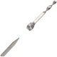 Набор угловых шампуров из нержавеющей стали 59 см 6 штук для шашлыка и овощей SQ-28051 - изображение 4