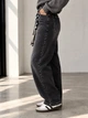 Джинсы женские Vanver 82216 baggy MOM бананы американки с поясом 25 черные - изображение 3
