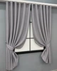 Комплект коротких штор VR-Textil Лен ELEMENTA № 1866ш Светло-серый 140х170см 2 шт (35-0464) - изображение 2