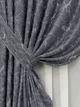 Комплект готових штор VR-Textil Льон мармур Royal Touch № 2004ш Графітовий 150х270 см 2 шт (33-0972) - зображення 5