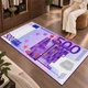 Інтер'єрний декоративний килимок Cappone 500 Євро, 80x160 см - зображення 3