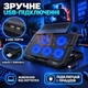 Охолоджувальна підставка для ноутбука 10–17 дюймів, підставка з 5 вентиляторами, регульована підставка з LED - зображення 4