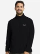 Толстовка на флисе на молнии мужская Jack Wolfskin Taunus 100 Hz M A65798-6000 S Черная (4064886647687) - изображение 1