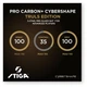 Ракетка для настольного тенниса Stiga Pro Carbon Plus Cybershape Truls Edition 5 Star FL (1215-1306-35) - изображение 10