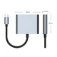 Концентратор Dynamode USB-C 3-in-1 1xHDMI 4K + 1xUSB 3.0 + 1xUSB-C PD 87W (Multiport USB-C 3-in-1 dark grey) - изображение 2