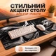 Килимок для миші геймерський ігровий 1150×450 мм поверхня Control+Speed великий коврик ігровий для компьютера на весь стіл товстий коврік для клавіатури та мишки 115 х 45 см чорно-білий - зображення 5