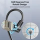 Патч-корд Vention CAT8 SSTP Ethernet, 0.5 м Black, RJ-45 - RJ-45, 8 жил, 360 ° (IKLBD) - изображение 3