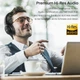 Наушники TOZO HT2 беспроводные Bluetooth, ANC/ENC, Hi-Res Audio, 40 мм, до 60 часов работы, черные - изображение 4