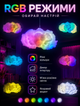 Подвесная смарт-люстра в форме облака с RGB подсветкой и синхронизацией с музыкой Bluetooth управлением и пультом - изображение 5