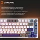 Механічна клавіатура GamePro Genesis Warden MK160P Gray White UA, Outemu Red Switch, роззміру 75%, RGB підсвічування, PBT кейкапи - зображення 4