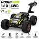 Радиоуправляемая машинка HOSHI N516 1:10 4WD до 50 км/ч — большой RC монстр-трак 4x4, внедорожник на пульте 2.4GHz, большие внедорожные колёса, амортизация, аккумулятор - изображение 2