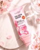 Солнцезащитный крем для лица с коллагеном и сакурой Sadoer Sakura Collagen Moisture Sunscreen Lotion SPF 50 PA+++ - изображение 2
