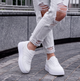 Женские кроссовки кеды на высокой подошве Fashion 107-06 Белые 37 - изображение 4