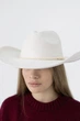 Шляпа ковбойка замшевая D.Hats цвет молочный - изображение 1
