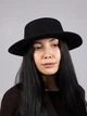 Шляпа женская канотье D.Hats цвет черный - изображение 1
