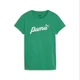 Футболка жіноча PUMA Puma ESS+ Script Tee 67931586 xs, зелений - изображение 1