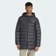 Пухова парка з капюшоном Essentials CLIMAWARM 3-Stripes JM4061 s, чорний - зображення 1