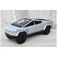 Коллекционная моделька Tesla Cybertruck металлическая машинка игрушка с подсветкой фар и звуковыми эффектами 16 см Серый (5151592) - изображение 8