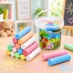 Мел цветной для рисования Jumbo, 15 цветов, круглый, в пластиковом ведре (Мел для доски и асфальта) - изображение 10