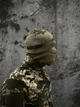 Балаклава шапка оливковый пиксель функциональный зимний головной убор защита от ветра и холода для полевых условий - изображение 6