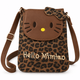 Сумка дитяча для дівчаток та підлітків hello kitty mimiao леопардова коричнева - зображення 4