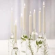 Набір свічок конусних столових парафінових святкових Bispol Candles 7 годин горіння білі (s30-090), 10 шт - изображение 3