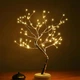 Настольная лампа декоративная LED 5 Вт 108 LED золотая теплый свет 50 см Berger TreeLight 2001-TL-108 - изображение 1