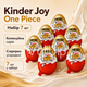 Шоколадные яйца Kinder Joy Funko One Piece 7 шт с молочным и какао-кремом, вафельными шариками и игрушкой-сюрпризом - изображение 1