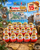 Шоколадні яйця Kinder Joy Funko One Piece 15 шт з молочним і какао кремом, вафельними кульками та іграшкою-сюрпризом - зображення 1